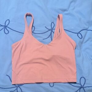 lululemon athletica Dusty Rose V-Neck Cropped Tank